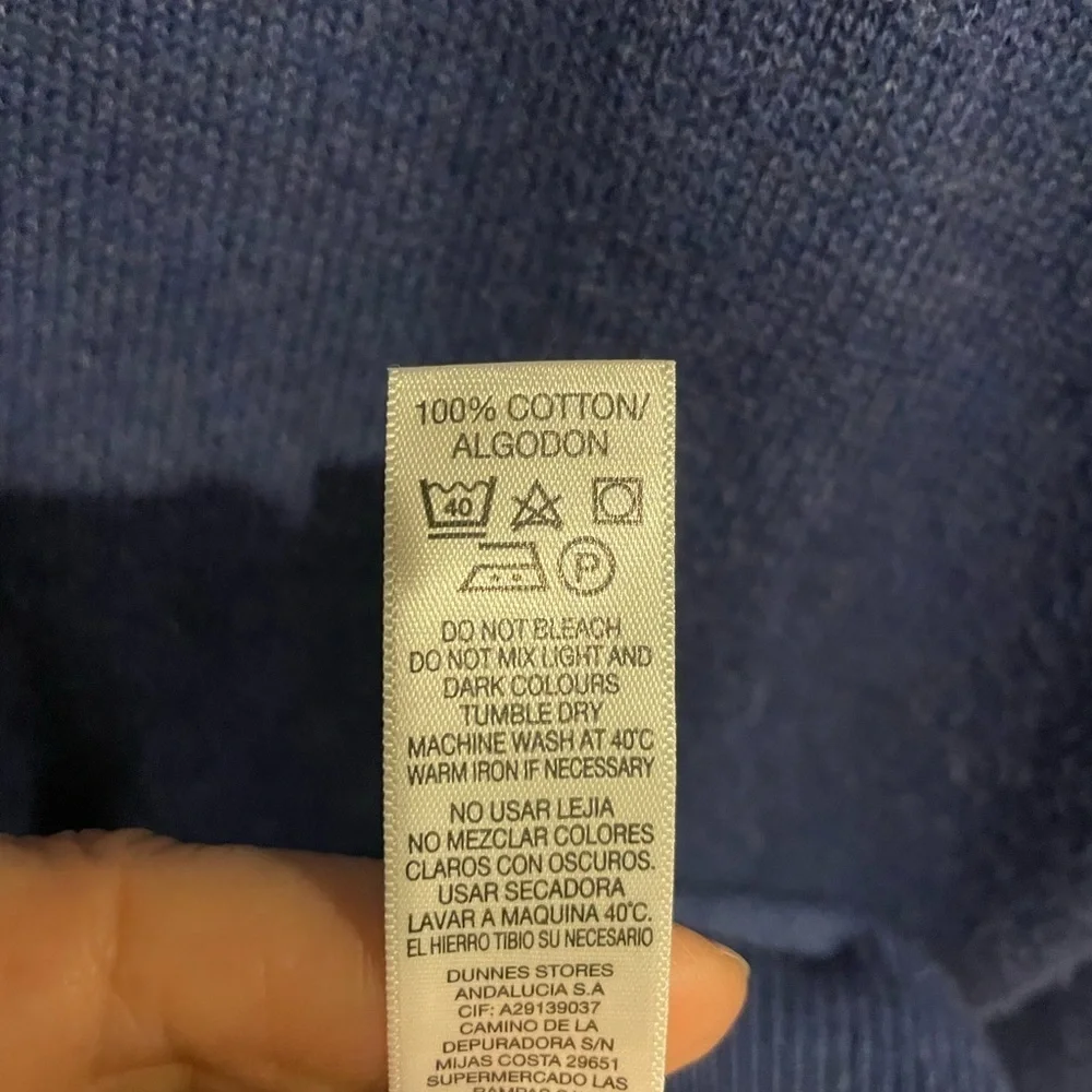 Dunnes Men's Crewneck Sweater in Deep Blue